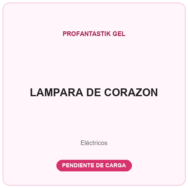 LAMPARA DE CORAZON