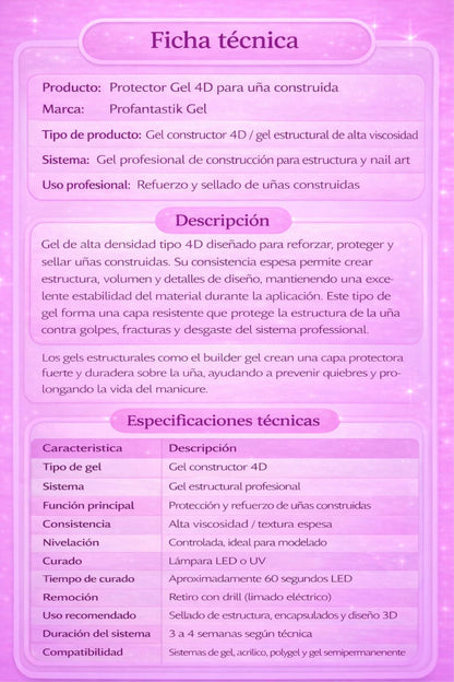 4D GEL ENDURECEDOR MULTIFUNCIONAL PARA ENCAPULAR, DISEÑAR Y PROTEGER