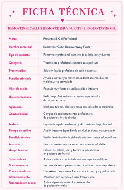 REMOVEDOR CALLUS REMOVER (MUY FUERTE)