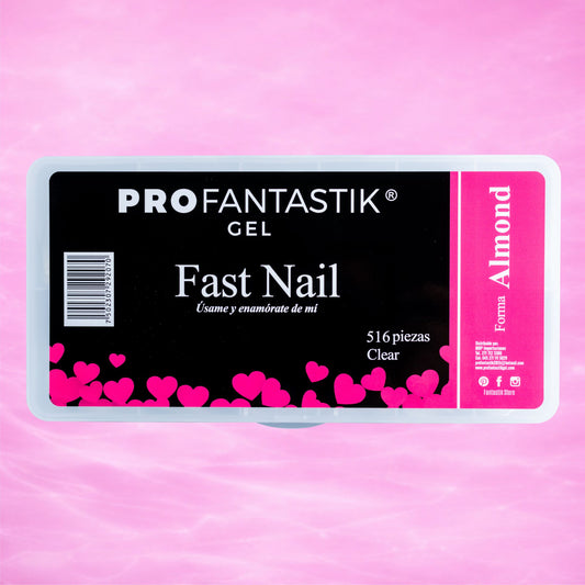 SISTEMA FAST NAILS ALMOND CLEAR (516 TIPS)