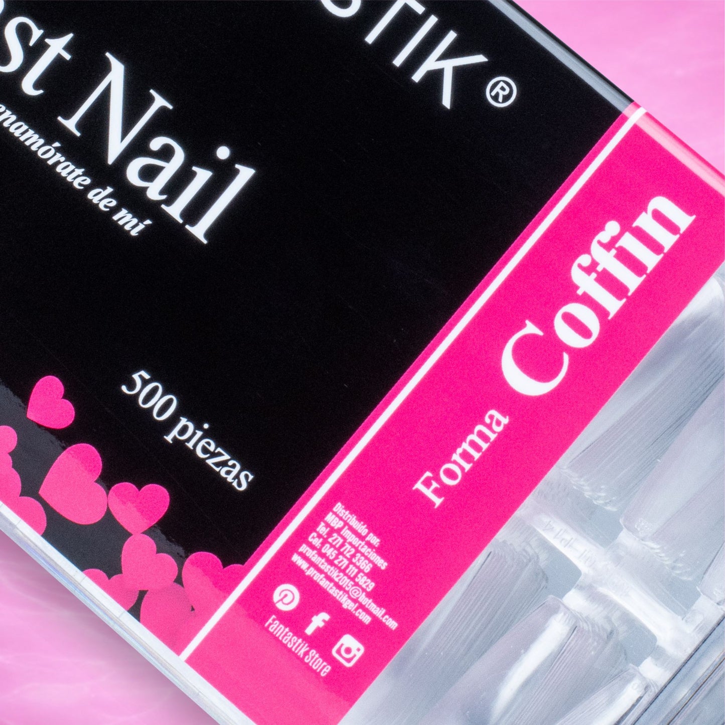 SISTEMA FAST NAILS COFFIN (500 TIPS)