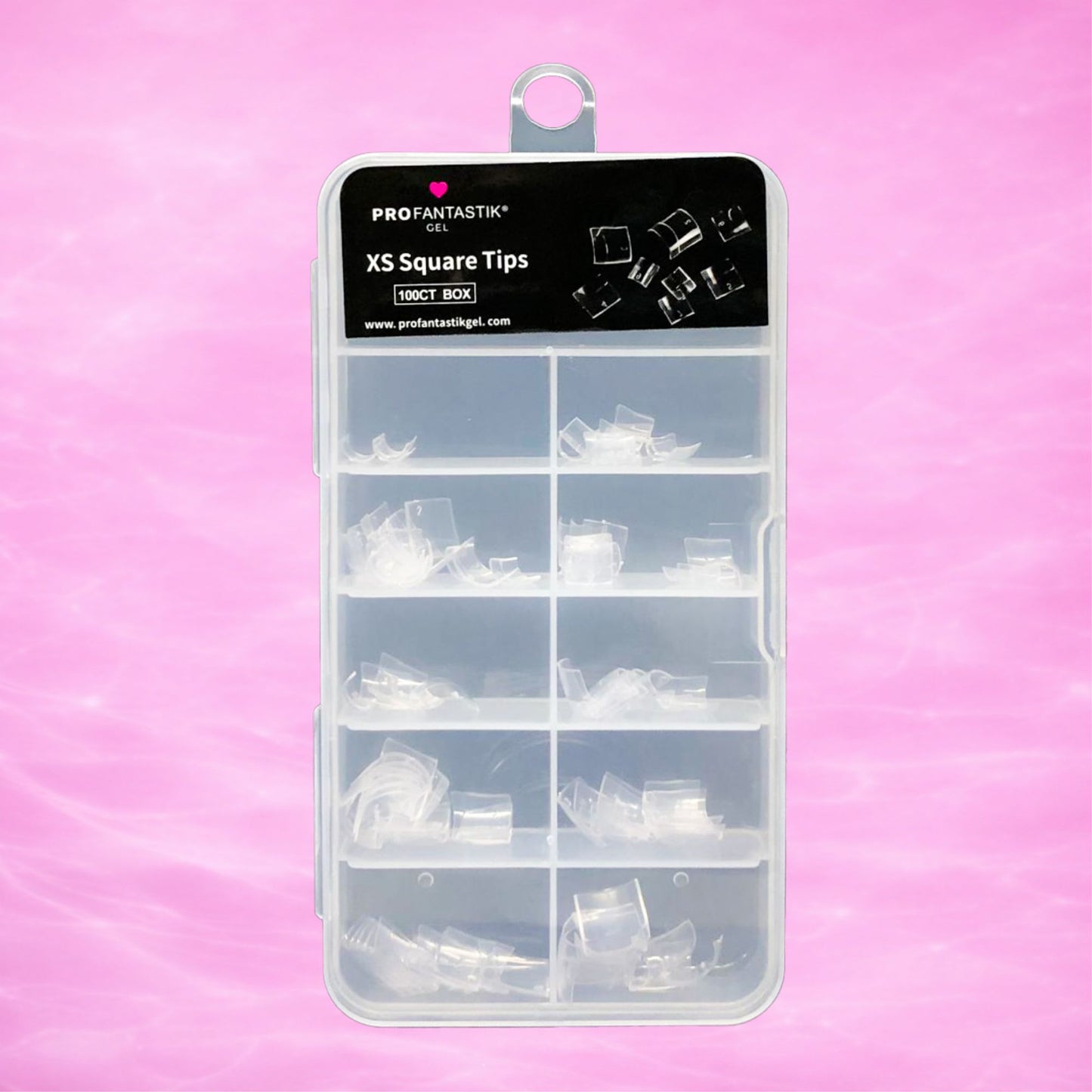 TIPS EXTENSION CORTA CUADRADOS 100 PIEZAS