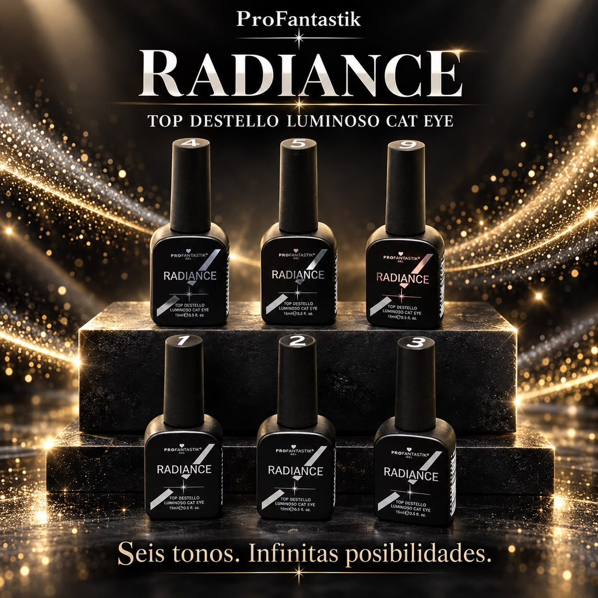Radiance ProFantastik | Top de destellos con efecto Cat Eye para cualquier color ✨ (NUEVO 2026)