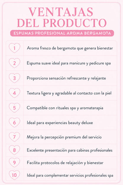 ESPUMA PROFESIONAL BERGAMOTA
