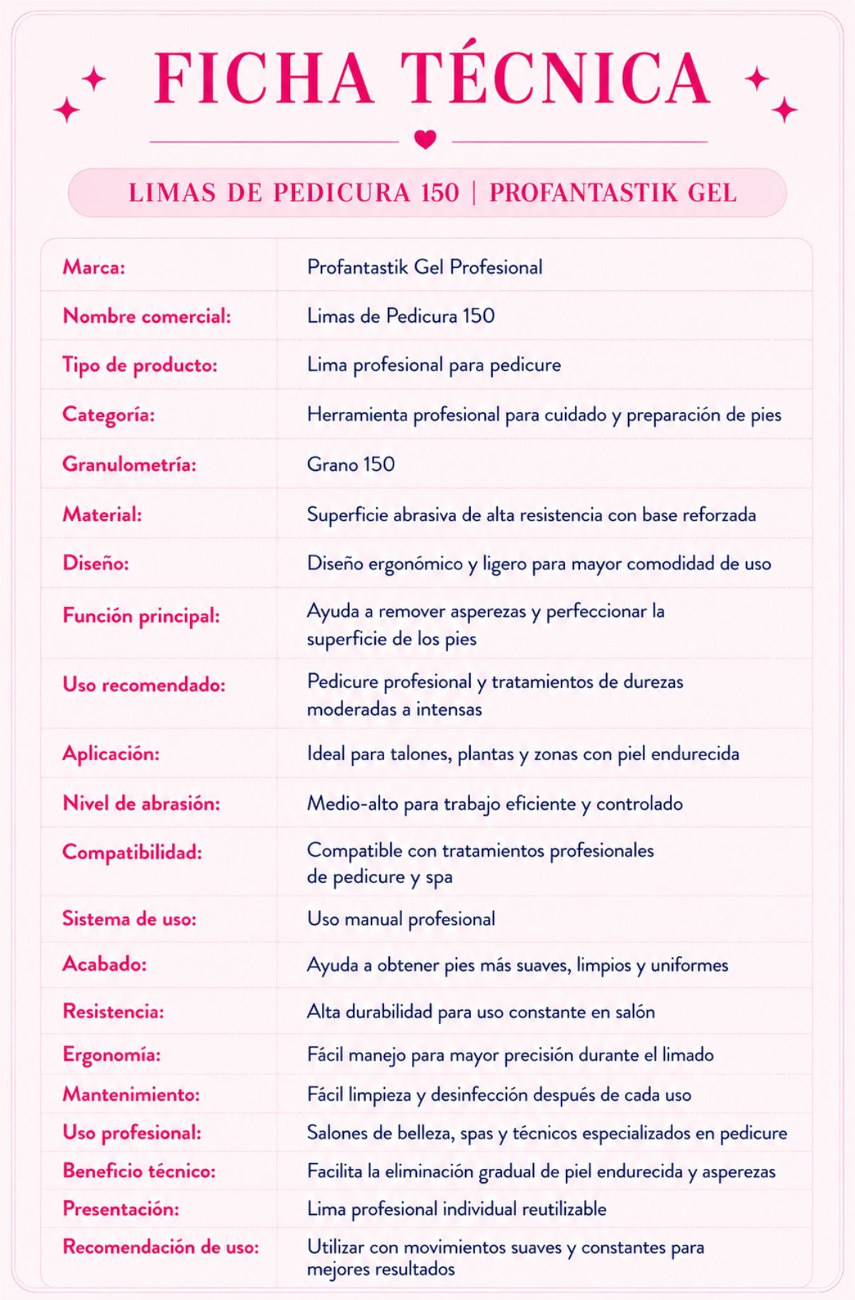 LIMAS DE PEDICURA 150