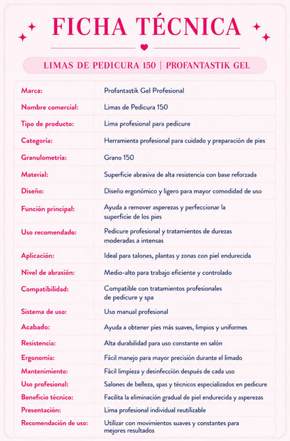 LIMAS DE PEDICURA 150
