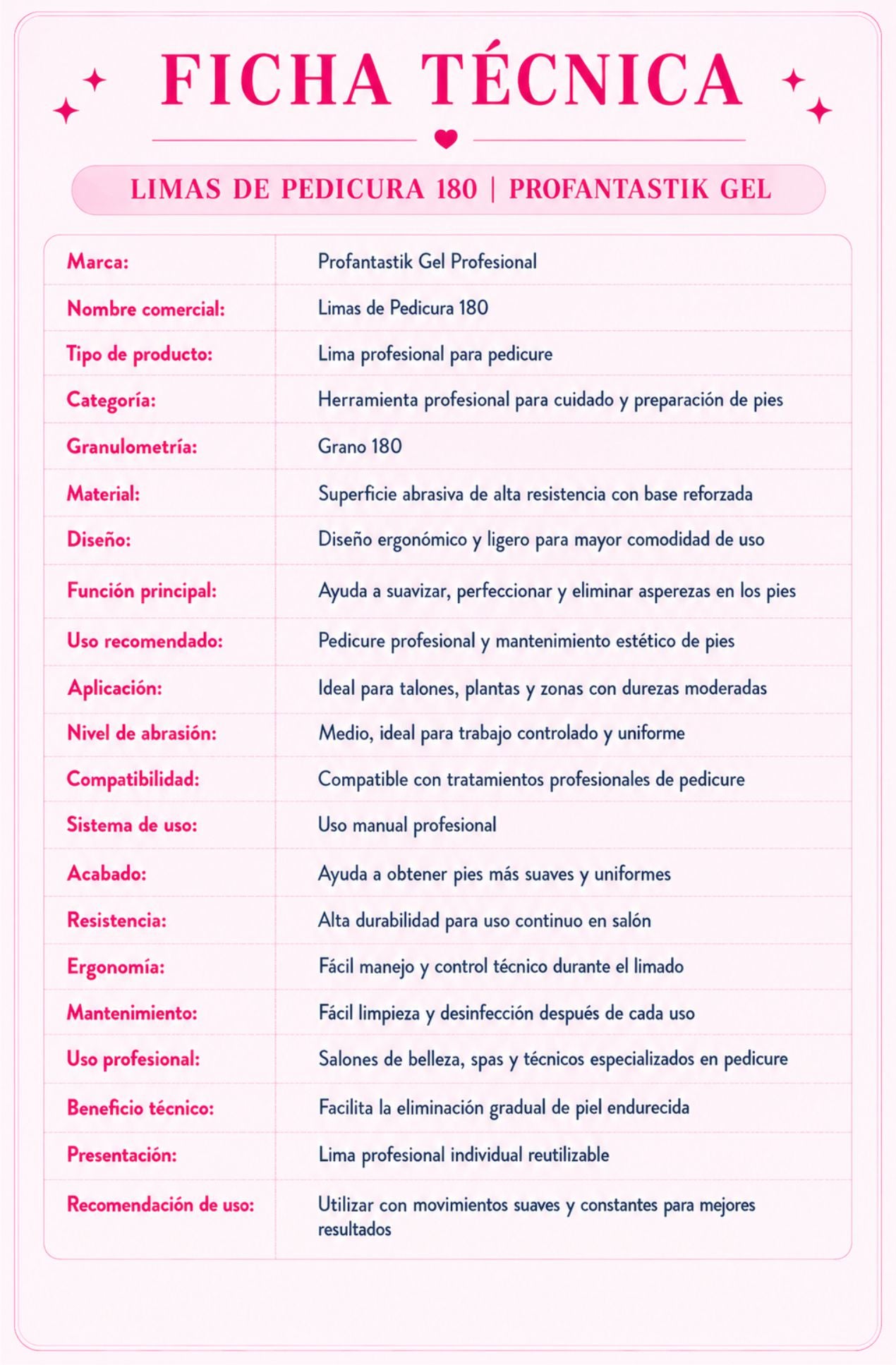 LIMAS DE PEDICURA 180