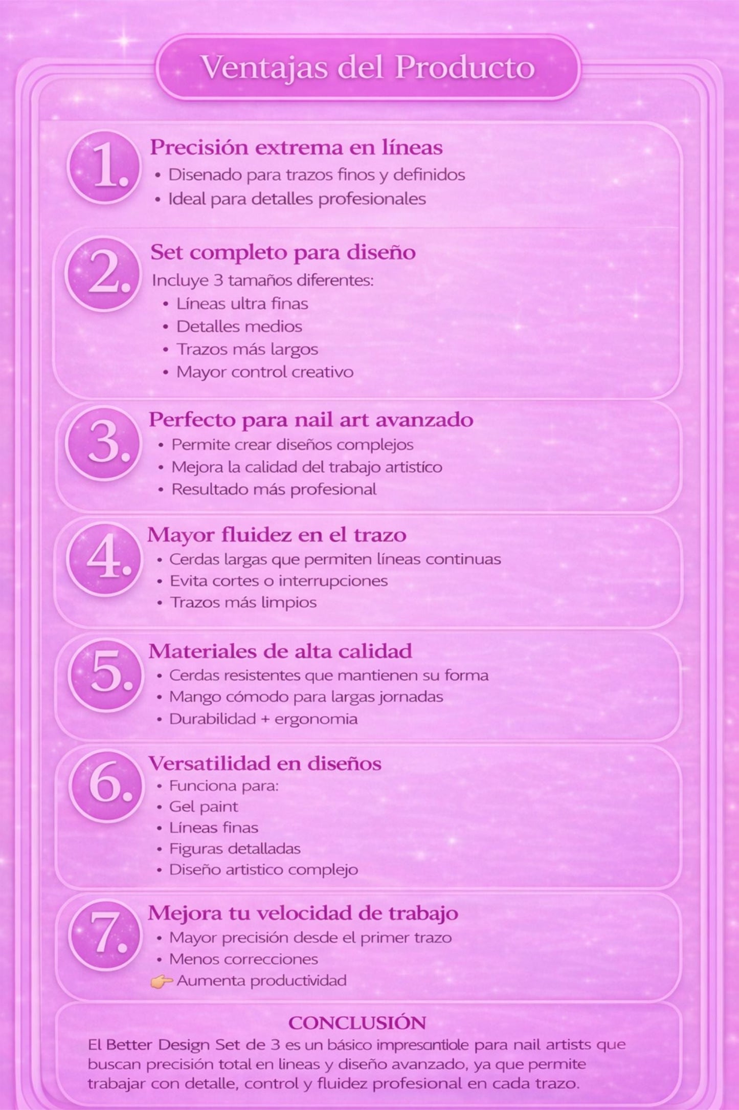 PINCEL PUNTA BETTER DESIGN SET DE 3