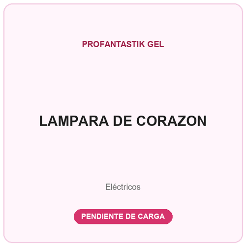 LAMPARA DE CORAZON