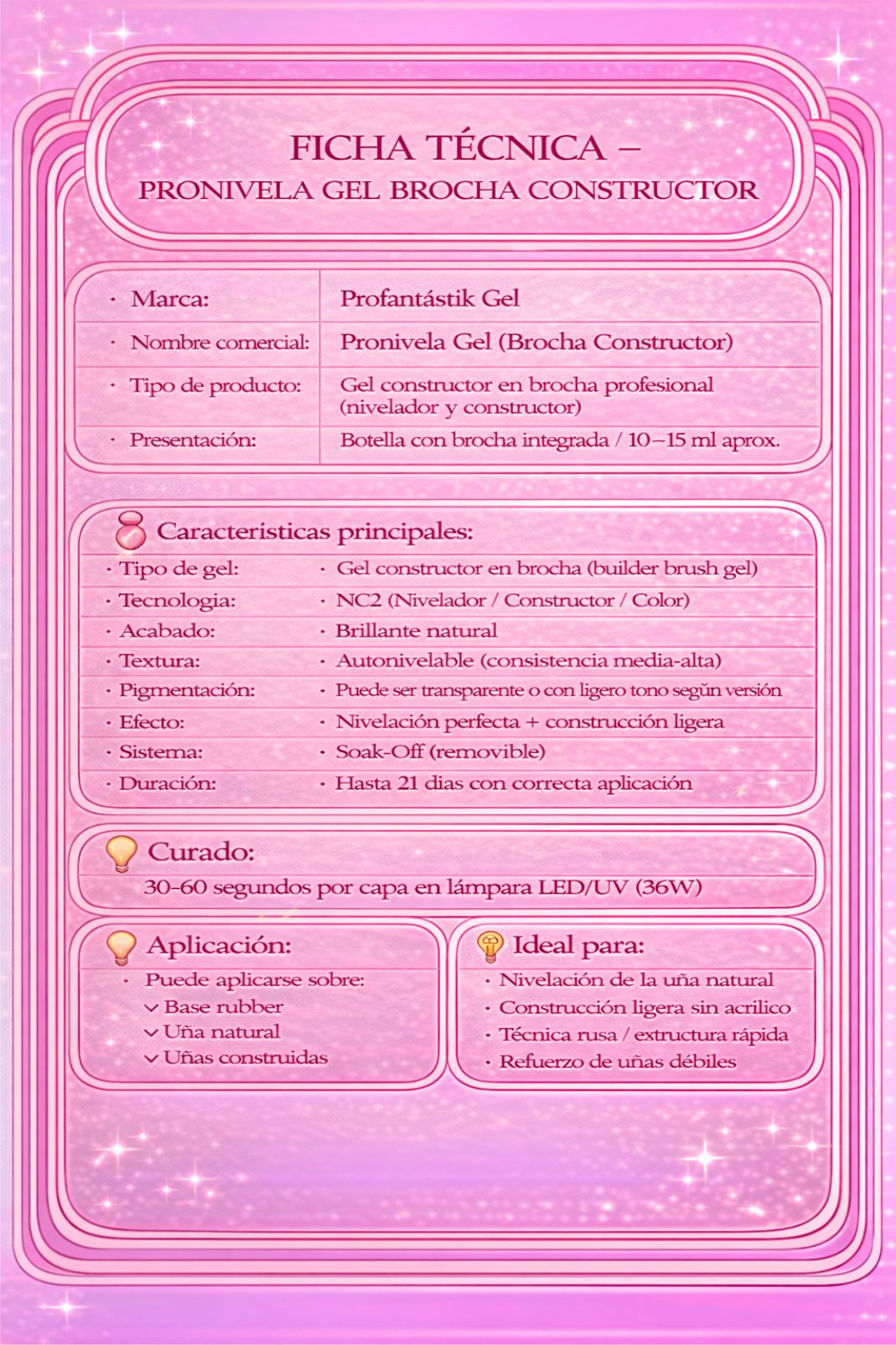 PRONIVELA GEL BROCHA CONSTRUCTOR