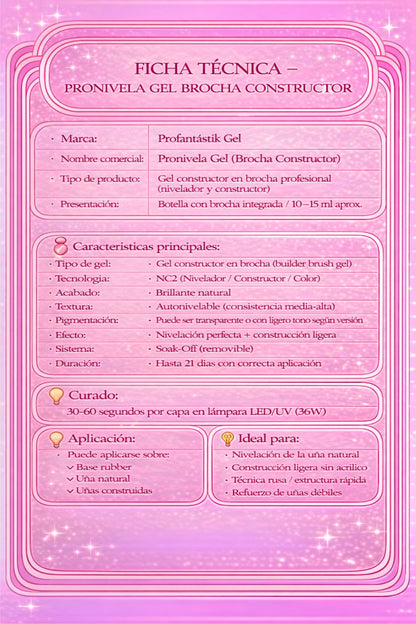 PRONIVELA GEL BROCHA CONSTRUCTOR