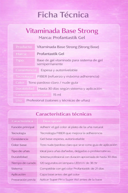 BASE STRONG VITAMINADA NIVELADORA CON ESTRUCTURANTE YEN COLOR MILKY SOFT