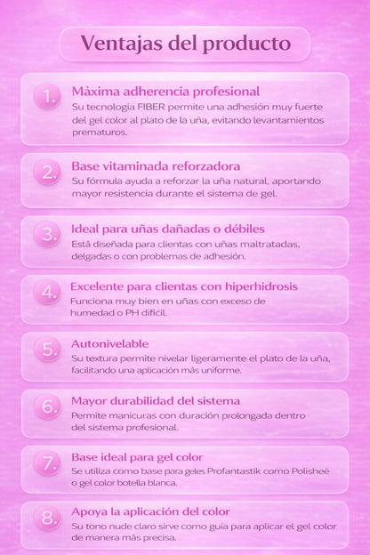 BASE STRONG VITAMINADA NIVELADORA CON ESTRUCTURANTE YEN COLOR MILKY SOFT