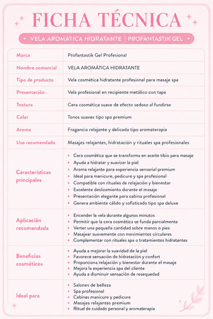 VELA AROMATICA HIDRATANTE